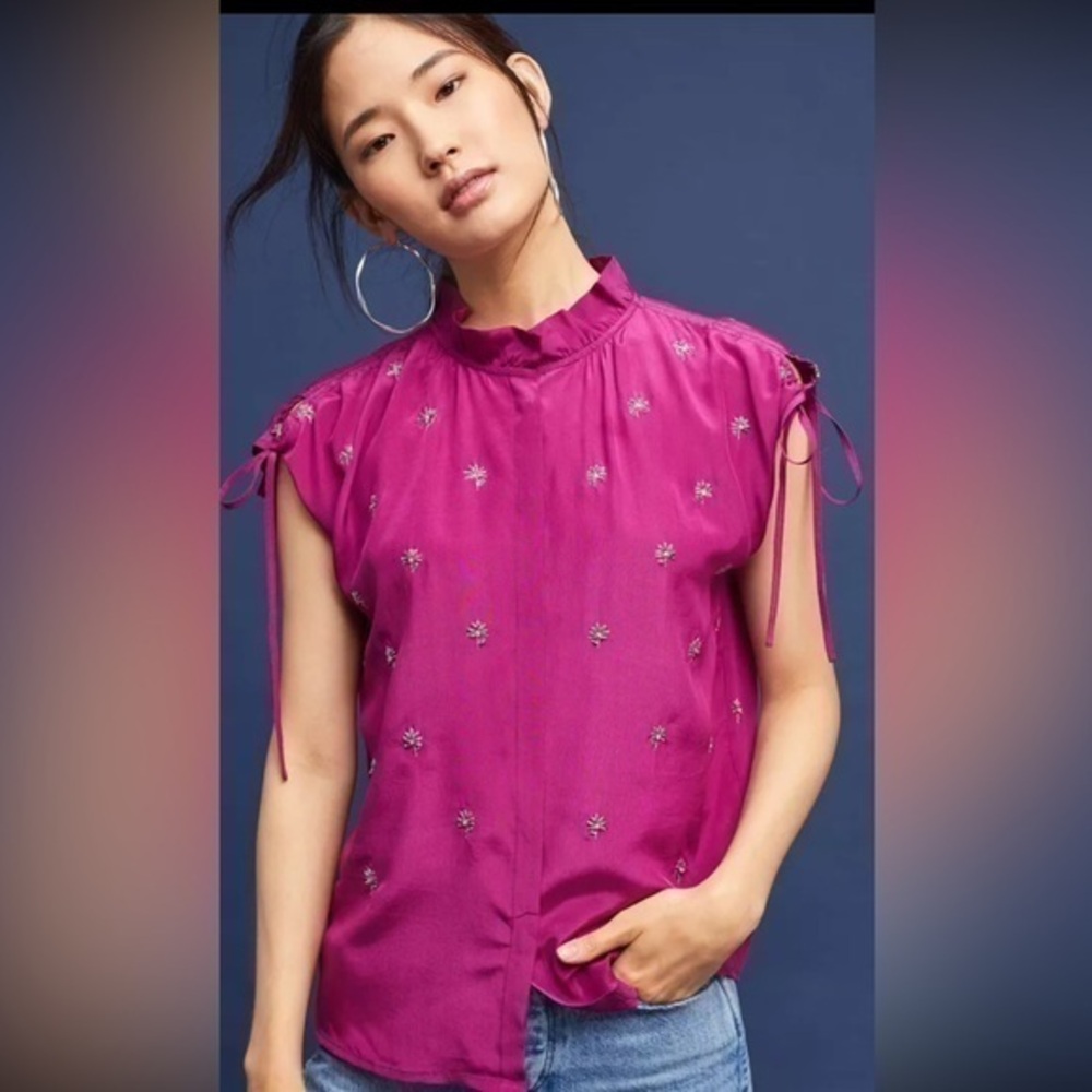 Iris Silk Top St. Roche